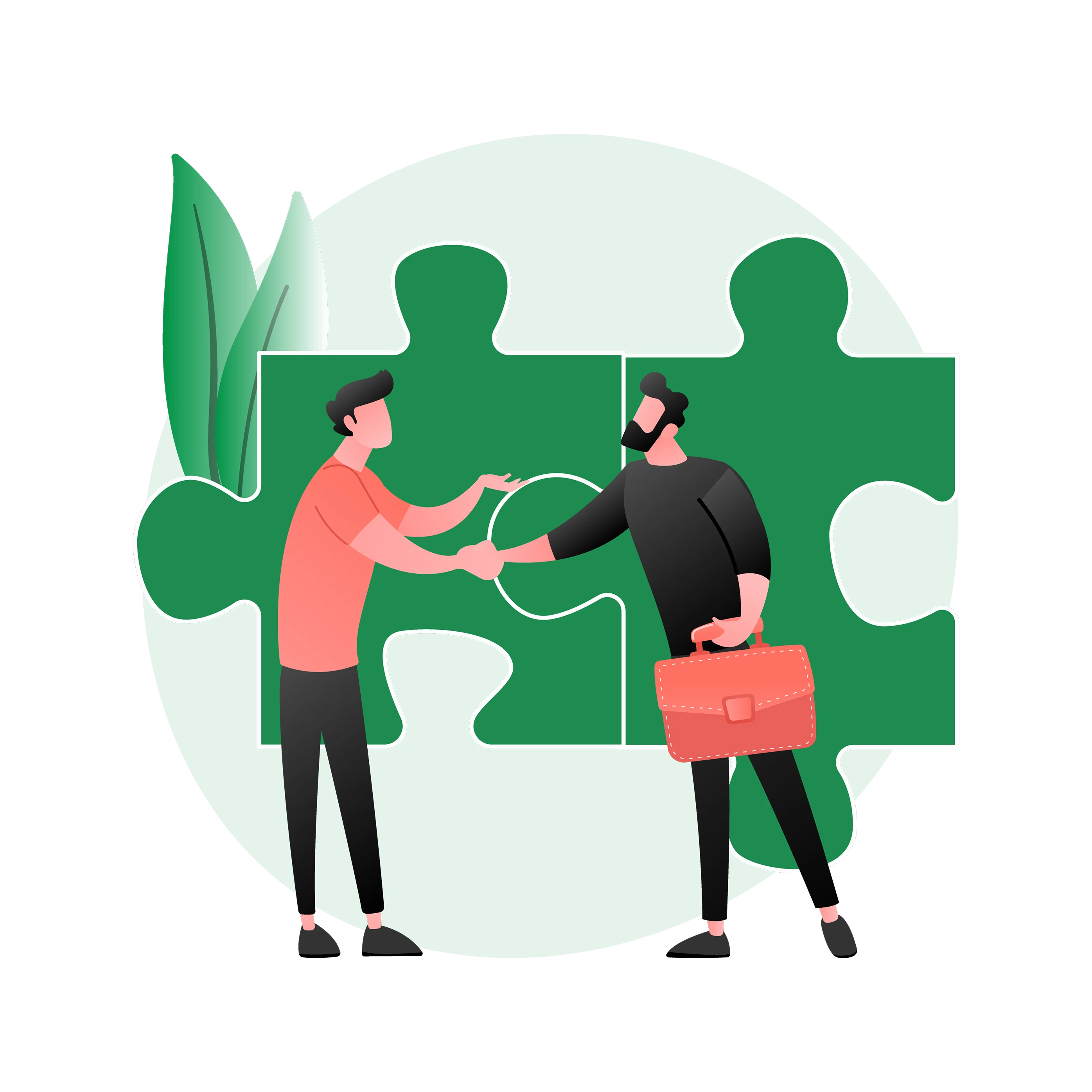 Illustration of partnership